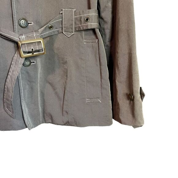 Now light brown belted coat. Size medium - Picture 7 of 9